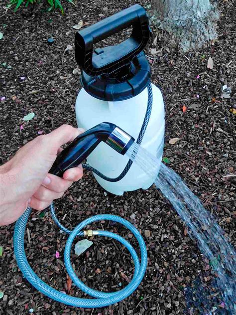 diy outdoor shower for camping|homemade portable showers for camping.